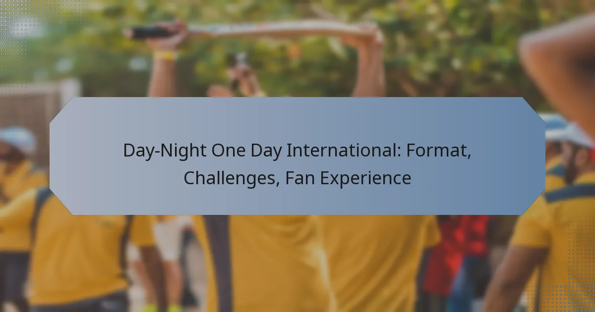 Day-Night One Day International: Format, Challenges, Fan Experience