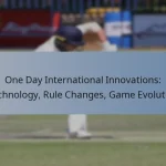 One Day International Innovations: Technology, Rule Changes, Game Evolution