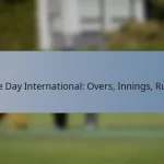 One Day International: Overs, Innings, Rules