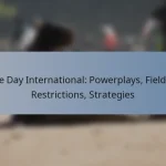 One Day International: Powerplays, Fielding Restrictions, Strategies