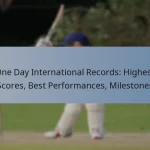 One Day International Records: Highest Scores, Best Performances, Milestones