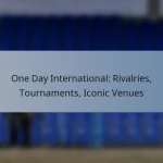 One Day International: Rivalries, Tournaments, Iconic Venues