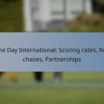 One Day International: Scoring rates, Run chases, Partnerships