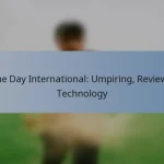 One Day International: Umpiring, Reviews, Technology