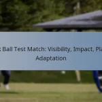 Pink Ball Test Match: Visibility, Impact, Player Adaptation