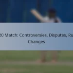 T20 Match: Controversies, Disputes, Rule Changes