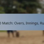 T20 Match: Overs, Innings, Rules