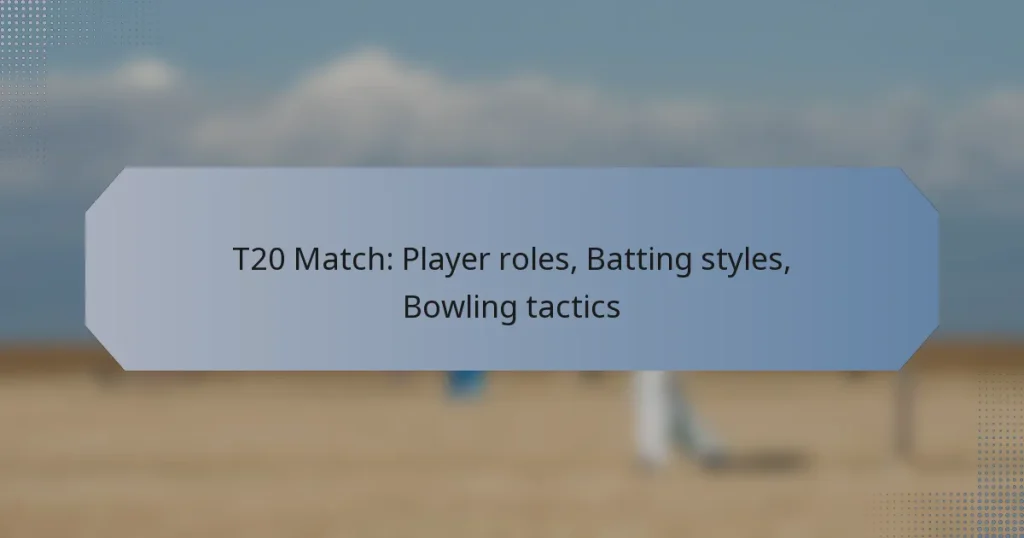 T20 Match: Player roles, Batting styles, Bowling tactics