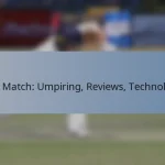 T20 Match: Umpiring, Reviews, Technology