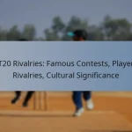 T20 Rivalries: Famous Contests, Player Rivalries, Cultural Significance