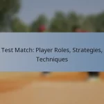 Test Match: Player Roles, Strategies, Techniques