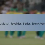 Test Match: Rivalries, Series, Iconic Venues