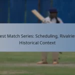 Test Match Series: Scheduling, Rivalries, Historical Context