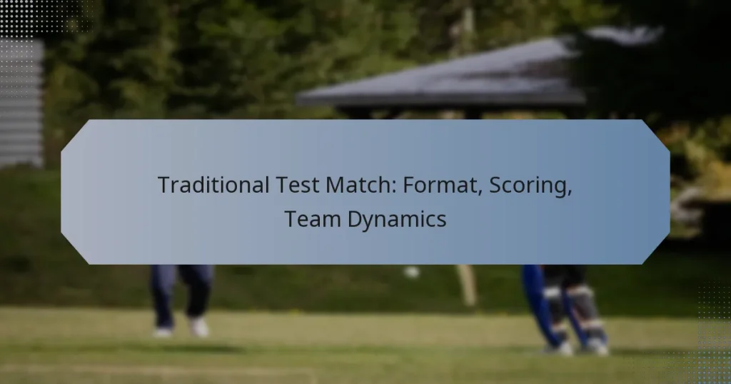 Traditional Test Match: Format, Scoring, Team Dynamics